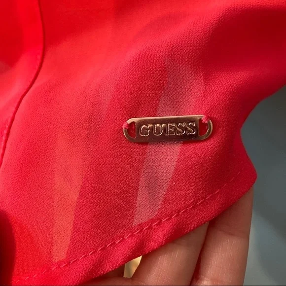 Guess sheer button‎ up  blouse - Picture 6 of 9